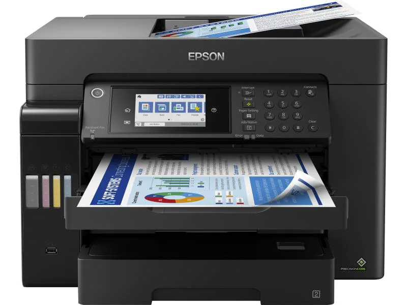 Epson ECO-Tank ET-16650, Farbe Tintenstrahl Drucker, A3, 32 Seiten pro Minute, Drucken, Scannen, Kopieren, Fax, Duplex und WLAN