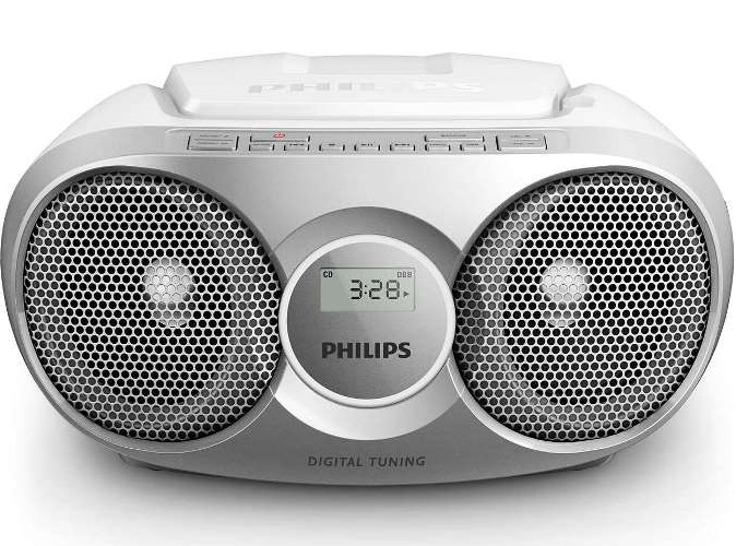 Philips Radio/CD-Player AZ215S Anthrazit Silber Mehrfarbig, Radio Tuner: FM, Stromversorgung: Netzteil; Batteriebetrieb, Farbe: Anthrazit; Silber; Mehrfarbig, Ausstattung: FM Radio; CD, Typ: Portabler Radio