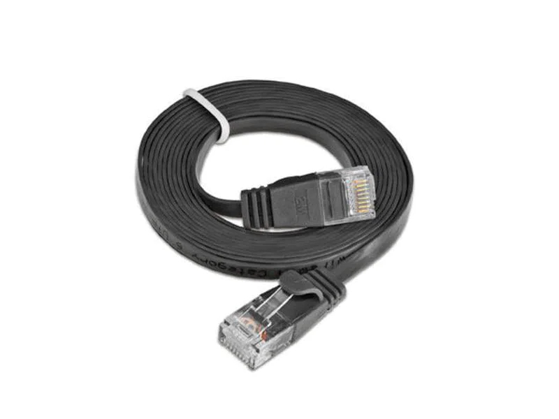 Wirewin Slimpatchkabel Cat 6, UTP, 20 m, Schwarz, Farbe: Schwarz, Form: Flach, Zusatzfunktionen: Mit Klinkenschutz, Längenaufdruck auf Stecker, Länge: 20 m, Anschlüsse LAN: RJ45 - RJ45, Produkttyp: Slimpatchkabel