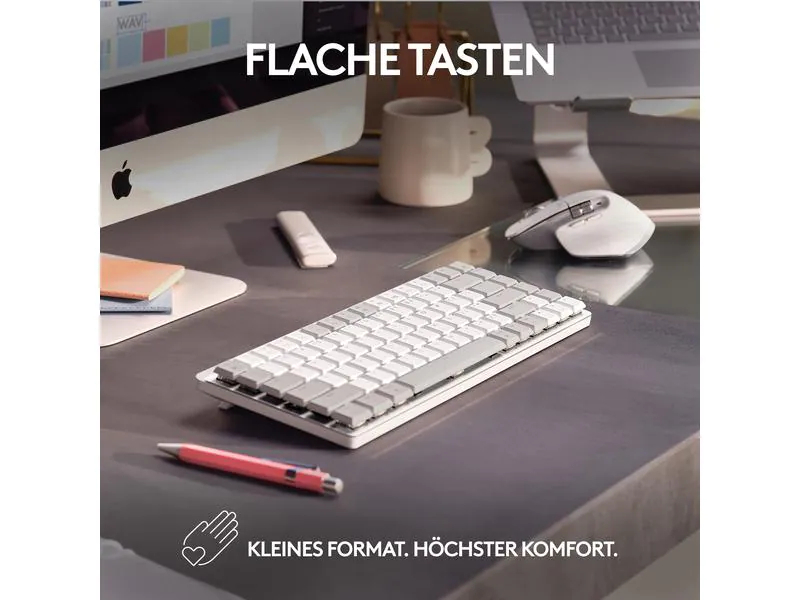 Logitech Tastatur MX Mechanical Mini for Mac pale grey