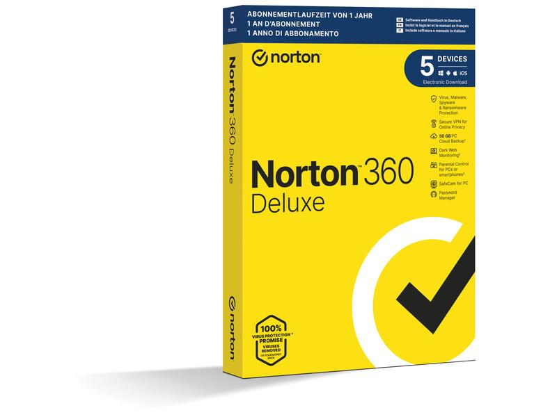 Norton Norton 360 Deluxe Box, 5 Device, 1 Jahr