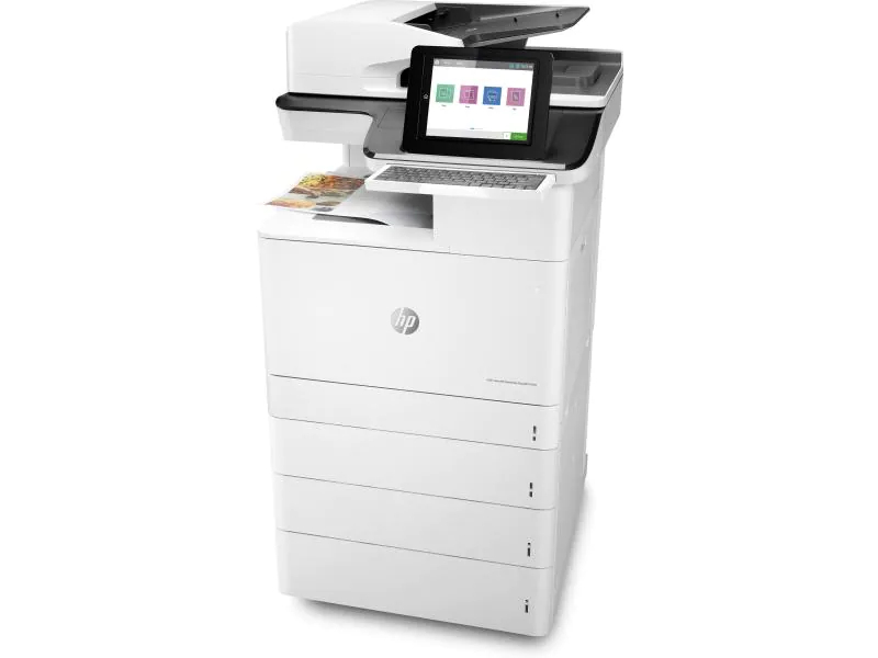 Hewlett-Packard HP Enterprise Flow M776z, Farblaser Drucker, A3, 46 Seiten pro Minute, Drucken, Scannen, Kopieren, Fax, Duplex und WLAN