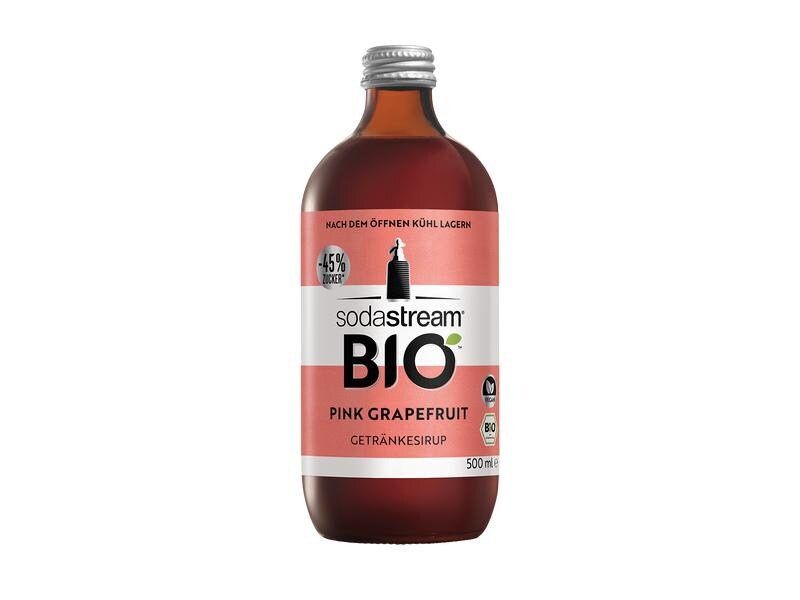 Sodastream Bio-Sirup Pink Grapefruit 500 ml, Volumen: 500 ml, Geschmacksrichtung: Pink Grapefruit, Verpackungseinheit: 1 Stück