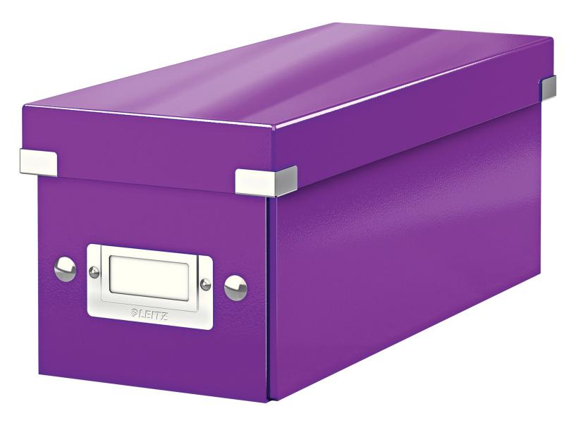 LEITZ Click & Store CD-Box 60410062 violett 145x135x360mm