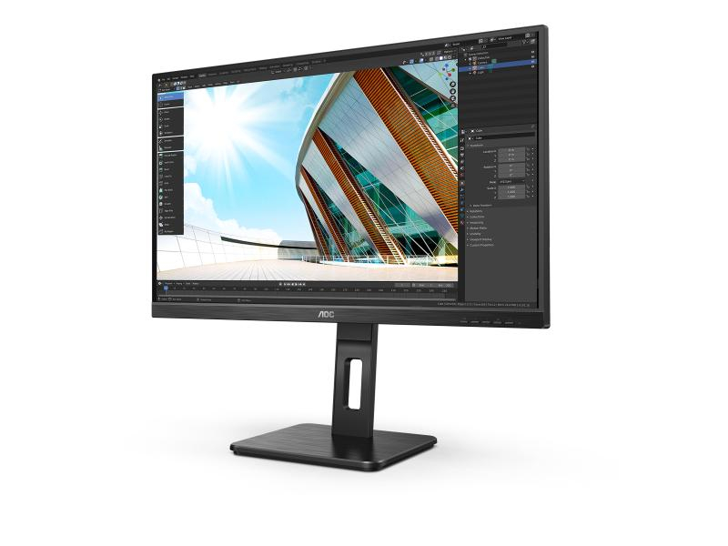 AOC Q27P2Q, 27 Zoll LED, 2560 x 1440 Pixel Full HD, 16:9, VGA HDMI USB, Schwarz