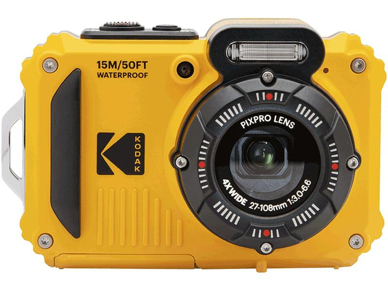 Kodak Unterwasserkamera WPZ2 Gelb, Bildsensortyp: CMOS, Bildsensor Auflösung: 16.35 Megapixel, Widerstandsfähigkeit: Stossgeschützt, Wasserfest, Staubgeschützt, Speicherkartentyp: microSD, microSDHC, Bauform Kamera: Digitalkamera, GPS: Nein