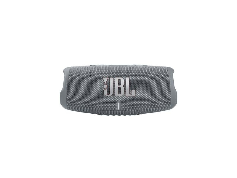 JBL Bluetooth Speaker Charge 5 Grau, Verbindungsmöglichkeiten: Bluetooth, Widerstandsfähigkeit: IP67, Staubgeschützt, Wasserfest, Stromversorgung: Akkubetrieb, Farbe: Grau, Ausstattung: Powerbank, Kapazität Wattstunden: 27 Wh