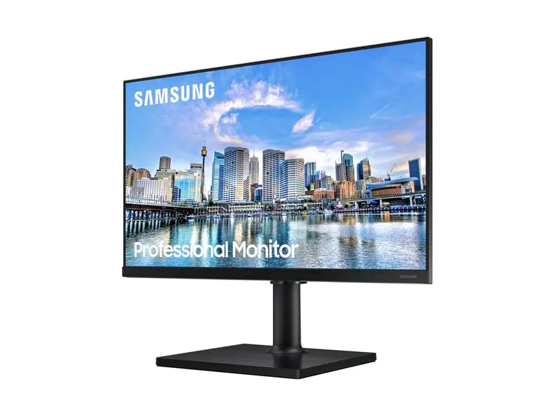 Samsung Monitor LF27T450FQRXEN, Bildschirmdiagonale: 27 ", Auflösung: 1920 x 1080 (Full HD), Anschlüsse: DisplayPort, HDMI, Anwendungsbereich: Business, Ergonomie: Schwenkbar, Pivot-Funktion, Höhenverstellbar, Neigbar, Curved: Nein