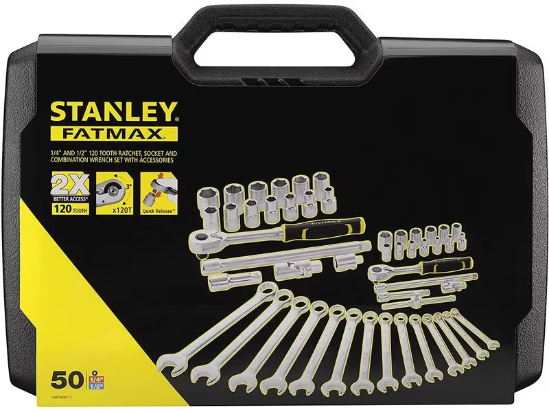 Stanley Fatmax Werkzeug-Set 1/2" + 1/4", 49-teilig