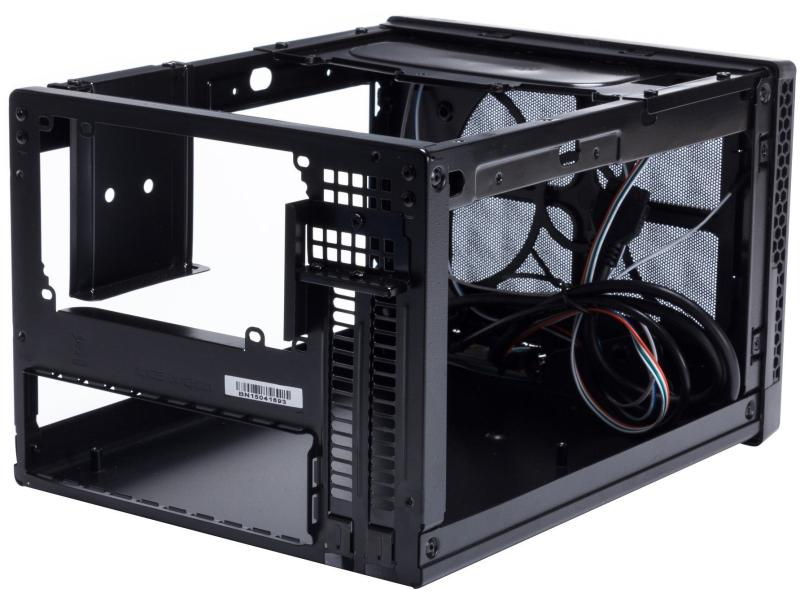 SilverStone PC Gehäuse SST-SG13B Kühlungstyp: Passiv, Farbe: Schwarz, Gehäuse Bauart: Mini-Tower, Cube, Unterstützte Mainboards: Mini-ITX