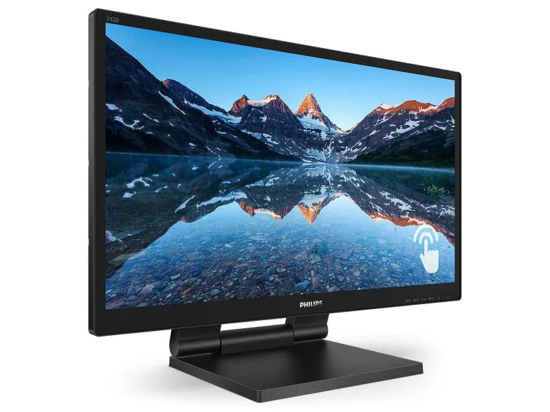 Philips B Line 242B9T, 23.8 Zoll LED, 1920 x 1080 Pixel Full HD, 16:9, DVI VGA HDMI USB, Schwarz