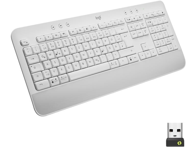 Logitech Tastatur Signature K650 White QWERTY - Nordisch (Dänisch/Finnisch/Norwegisch/Schwedisch)