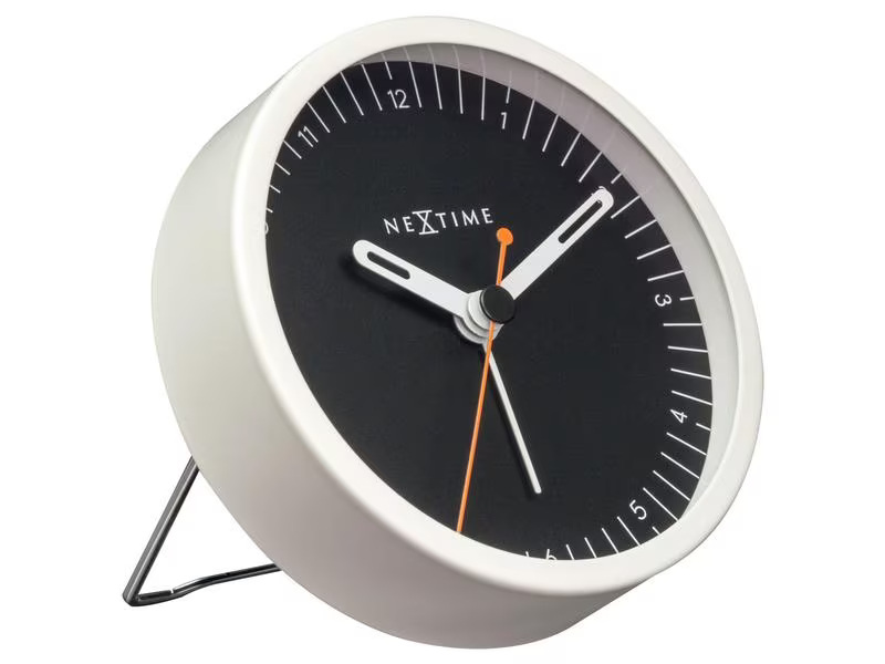 NeXtime Klassischer Wecker Small Schwarz/Weiss