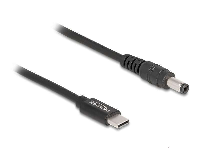 Delock Ladekabel USB-C zu 5.5 x 2.1 mm Stecker 1.5 m, Zubehörtyp: Kabel