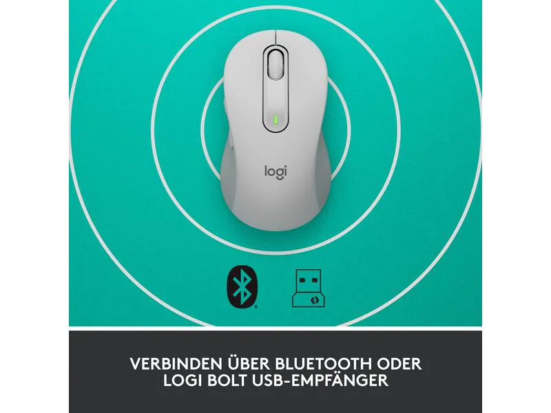 Logitech Maus Signature M650 for Business Weiss