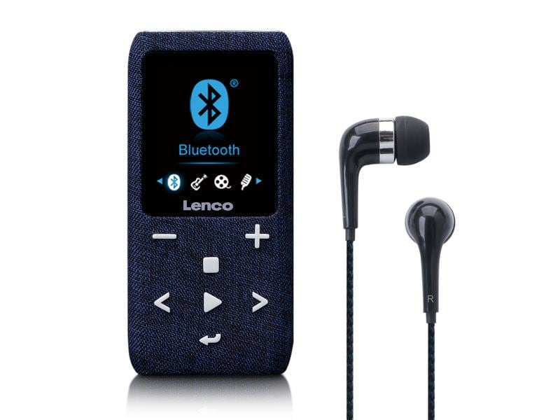 Lenco MP3 Player Xemio-861 Blau, Speicherkapazität: 8 GB, Verbindungsmöglichkeiten: 3,5 mm Klinke, Bluetooth, Player Typ: MP3 Player, Farbe: Blau, Radio Tuner: FM, Kapazität Wattstunden: 0 Wh