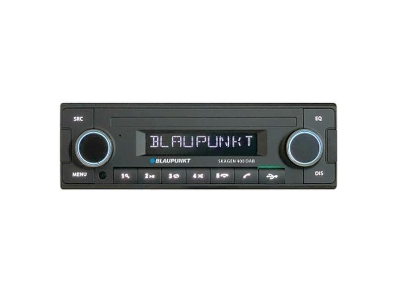 Blaupunkt Autoradio Skagen 1 DIN, Verbindungsmöglichkeiten: Bluetooth, Optisches Laufwerk: Kein optisches Laufwerk, Radio Tuner: DAB+, GPS: Nein, Frontanschlüsse: 1x USB 2.0, AUX-Eingang, Bluetooth: Ja