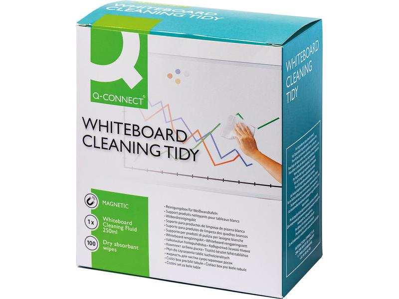 CONNECT Zubehör-Set Whiteboard Cleaning Tidy, Detailfarbe: Weiss, Set: Ja, Selbstklebend: Nein, Moderationstyp: Zubehör-Set