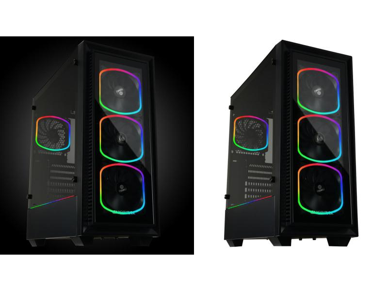 Enermax Gehäuselüfter SquA RGB Single, Beleuchtung, Lüfterdimension: 120 mm, Schnittstellen: 4-Pin (PWM), Betriebsspannung: 12 V