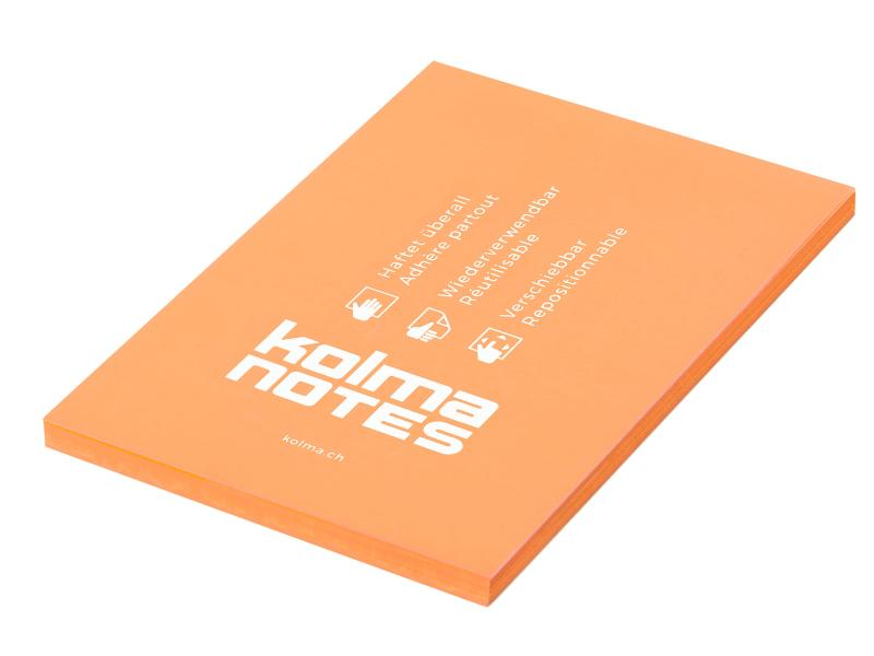 Kolma Notizzettel NOTES A6 Orange, 100 Blatt, Breite: 10.5 cm, Farbe: Orange, Länge: 14.8 cm
