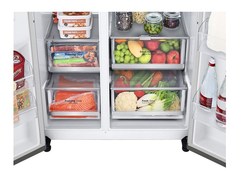 LG Foodcenter GSXV90BSDE Brushed Steel