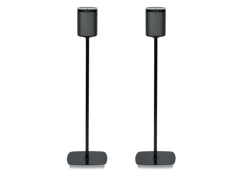 Flexson Floor Stand Sonos One, Schwarz, Kompatibel zu: Sonos One, Farbe: Schwarz, Maximale Tragkraft: 2 kg, Eigenschaften: Fix