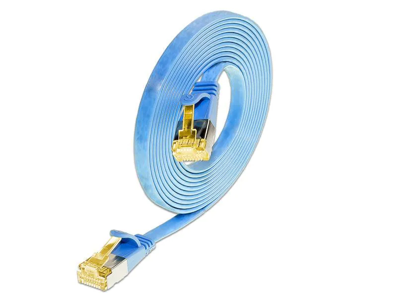 Wirewin Slimpatchkabel Cat 6A, U/FTP, 0.1m, Blau, Farbe: Blau, Form: Flach, Zusatzfunktionen: Mit Klinkenschutz, Längenaufdruck auf Stecker, Länge: 0.1 m, Anschlüsse LAN: RJ45 - RJ45, Produkttyp: Slimpatchkabel