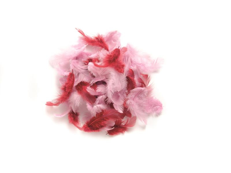 Glorex Federn Deco Rosa, Packungsgrösse: 10 g, Farbe: Rosa