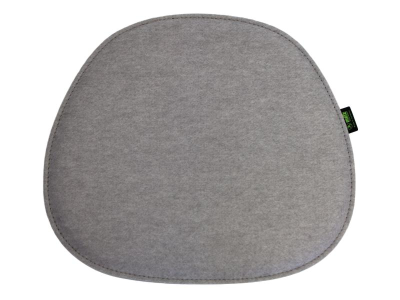 Violan Sitzkissen Eames Side Chair Silbergrau, Breite: 40.5 mm, Farbe: Hellgrau, Bezug abnehmbar: Nein, Mit Bezug: Ja, Länge: 36.5 cm, Produkttyp: Sitzkissen