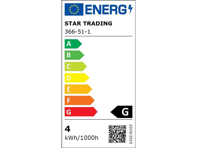 Star Trading Lampe Colour Mix 4 W (40 W) E27 Warmweiss