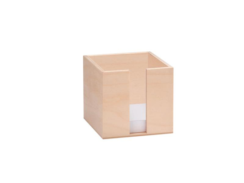Glorex Holzartikel Notizettelbox inkl. Inhalt, Breite: 11 cm, Höhe: 10.5 cm, Länge: 11 cm, Produkttyp: Box