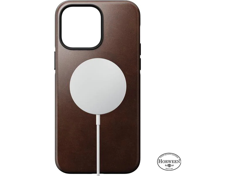 Nomad Back Cover Modern Leather Horween iPhone 14 Pro Max Braun