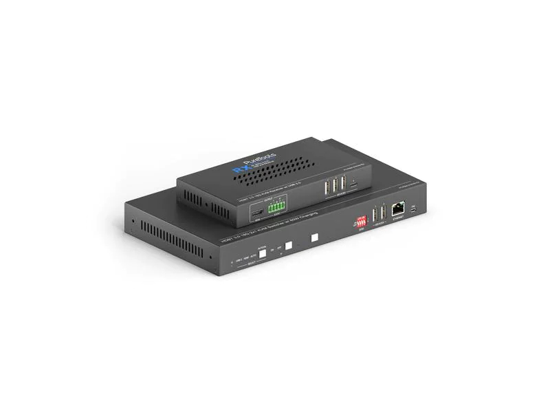 PureTools Presentation Switcher PT-PSW-21KVM Multiformat HDBaseT, Set, Stromversorgung: 12 V, Max. Auflösung: 3840 x 2160 (Ultra HD 4K), Anzahl Eingänge: 2 ×, Anzahl Ausgänge: 2 ×, Eingänge: HDMI, HDBaseT, USB-C, Ausgänge: HDMI, HDBaseT