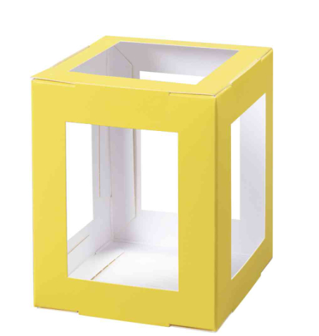 folia Mini-Laternen-Zuschnitt, 100 x 100 x 120 mm, gelb