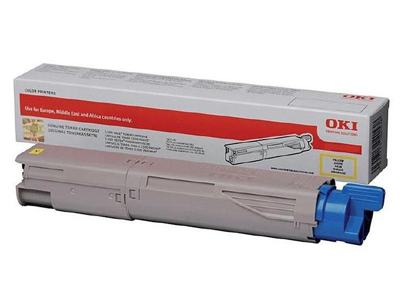 OKI Toner yellow 45862837 MC853/873 7300 Seiten