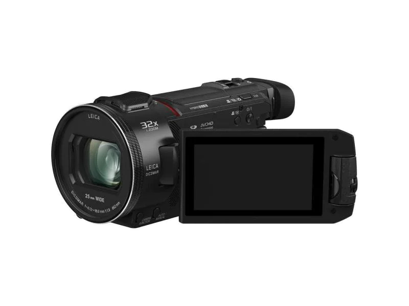 Panasonic Videokamera HC-VXF11, Widerstandsfähigkeit: Frostbeständig, Spritzwasserdicht, Staubgeschützt, GPS: Nein, Bildschirmdiagonale: 3 ", Detailfarbe: Schwarz, Schnittstellen: 3,5-mm-Kopfhöreranschluss, Micro-HDMI, 3,5-mm-Mikrofoneingang, Bildsuch