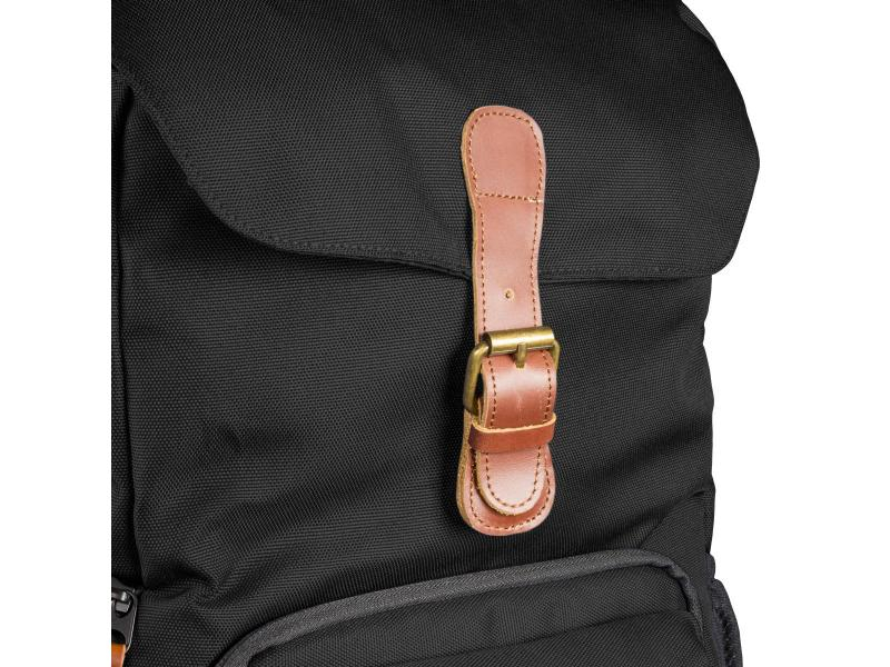 Mantona Fotorucksack Luis Retro Junior Schwarz, Tragemöglichkeit: Rucksack, Farbe: Schwarz, Zusatzfächer: Notebookfach, Gewicht: 1.46 kg, Rucksack Typ: Kamerarucksack, Bauform Kamera: DSLR, Anzahl Objektive: 3, Ausstattung: Anpassbare Raumeinteilung