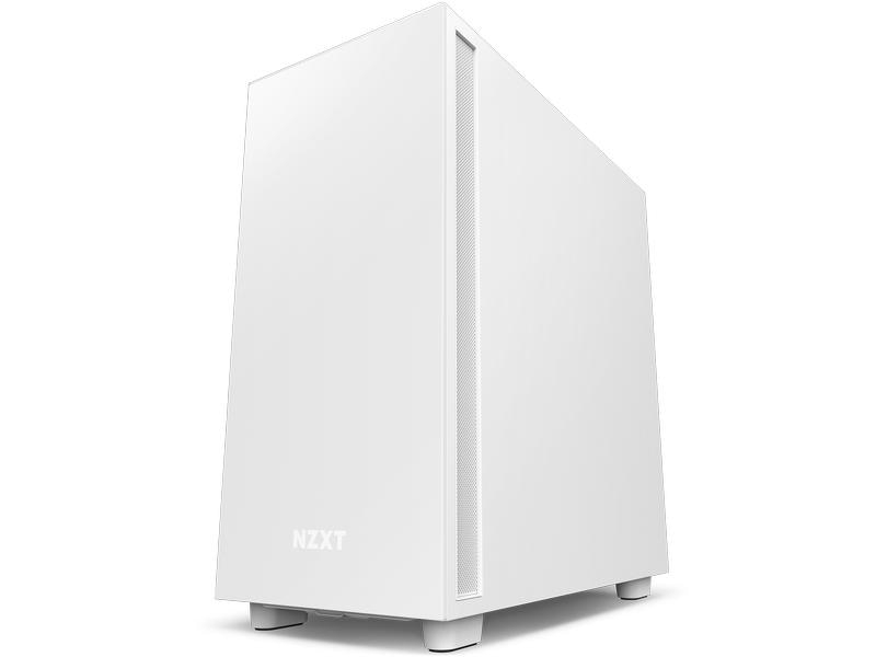 NZXT PC-Gehäuse H7 Weiss matt, Unterstützte Mainboards: Micro-ATX, E-ATX, ATX, Mini-ITX, Gehäuse Bauart: Mid-Tower, Detailfarbe: Weiss matt, Anzahl Lüfterplätze: 5, Sichtfenster: Ja, Netzteil vorinstalliert: Nein