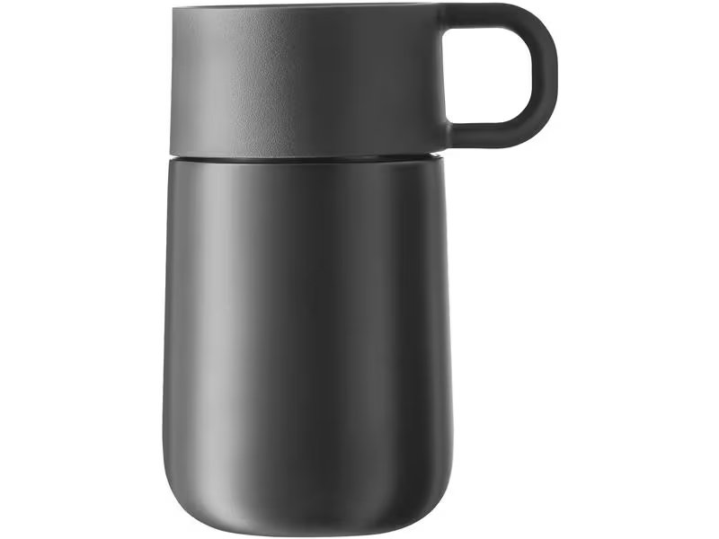 WMF Thermobecher Impulse Travel Mug 300 ml, Anthrazit, Material: Edelstahl 18/10, Griffe: Ja, Fassungsvermögen: 300 ml, Detailfarbe: Anthrazit