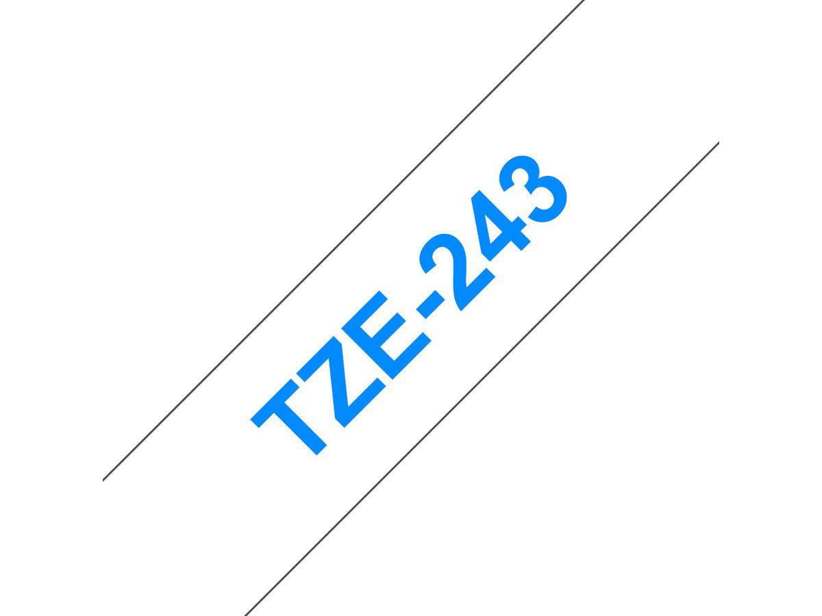 brother TZe-Tape TZe-243 Schriftbandkassette,Bandbreite:18mm