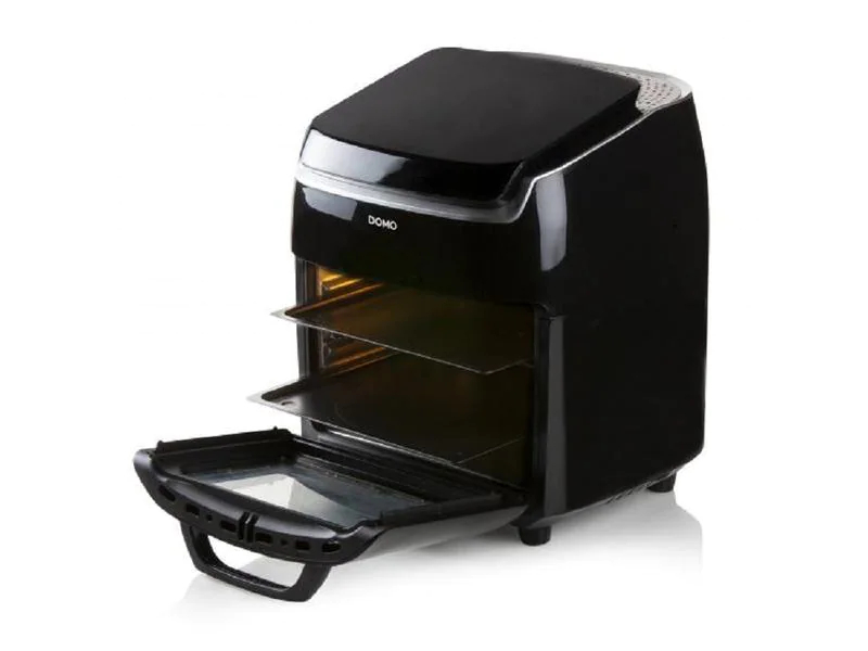 Domo Heissluft-Fritteuse Deli-Fryer 10 l, Detailfarbe: Schwarz, Frittiermethode: Heissluft, Display vorhanden: Ja, Multifunktionsgerät: Ja, Fassungsvermögen: 10 l