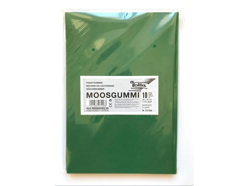 Folia Moosgummi Tannengrün, 10 Stück, Selbstklebend: Nein, Verpackungseinheit: 10 Stück, Farbe: Grün, Grösse: 20 x 29 cm
