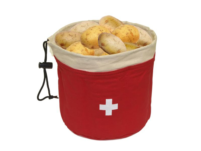 Heidi Cheese Line Kartoffelsack Suisse Rot, Farbe: Rot, Material: Baumwolle, Waschbar bei 30°C