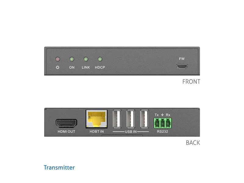 PureLink Extender PT-HDBT-1002 Set, Art: HDBaseT Set, Schnittstellen: HDBaseT, HDMI, RS-232, USB