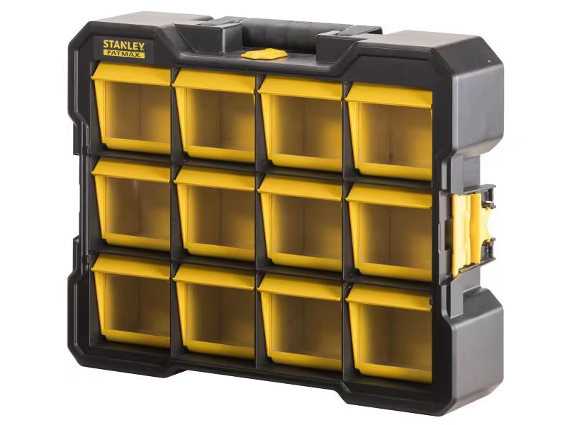 Stanley Fatmax Organizer Flip Bin Fatmax Pro 12 Fächer, leer, Produkttyp: Sortimentskasten, Anzahl Fächer: 12 ×