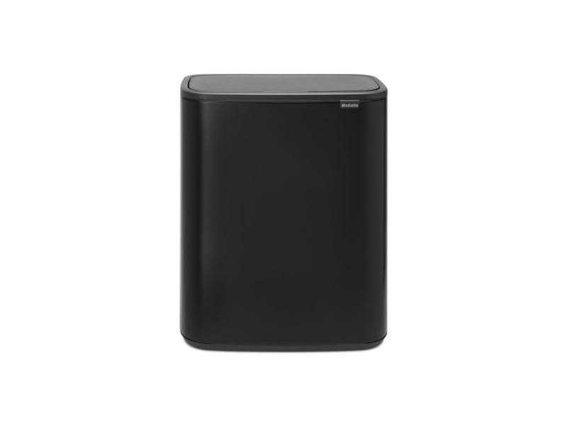 Brabantia Recyclingbehälter Bo Touch Bin 60 Liter, Schwarz matt