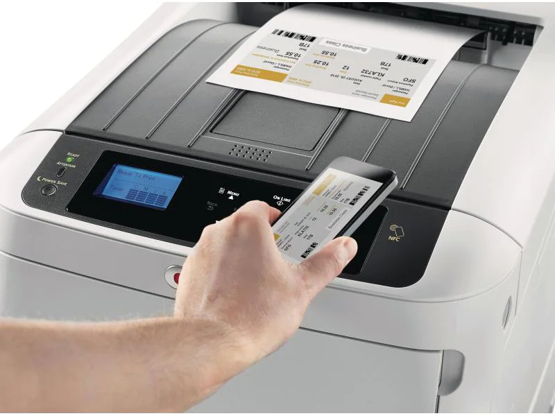 OKI C844dnw, Farblaser Drucker, A3, 36 Seiten pro Minute, Drucken, Duplex und WLAN