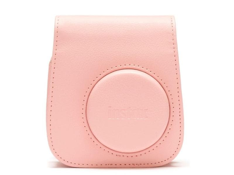 Fujifilm Kamera-Tasche Instax Mini 11 Blush Pink, Bauform Kamera: Sofortbildkamera, Taschenart: Umhängetasche, Tragemöglichkeit: Schultergurt, Farbe: Rosa, Zusatzfächer: Nein, Reflektoren: Nein