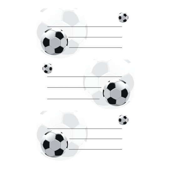 AVERY Zweckform ZDesign Buchetiketten "Fußball"