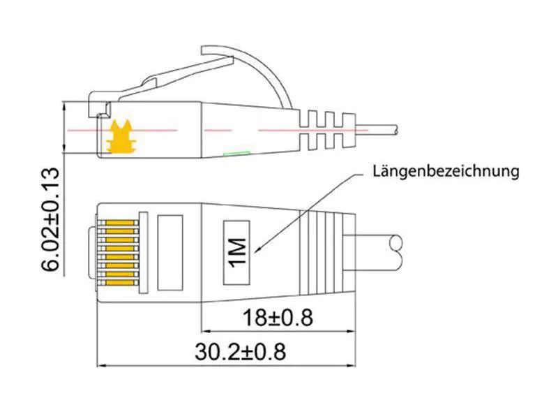 SLIM Slimpatchkabel Cat 6, UTP, 5 m, Schwarz